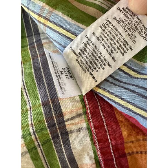 Kitestrings Hartstrings boys button down collar plaid long sleeve shirt sz 4 - Picture 5 of 6